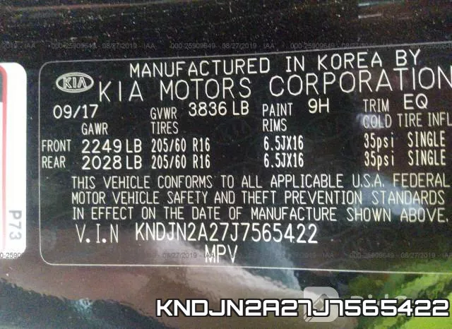 KNDJN2A27J7565422 фото 9