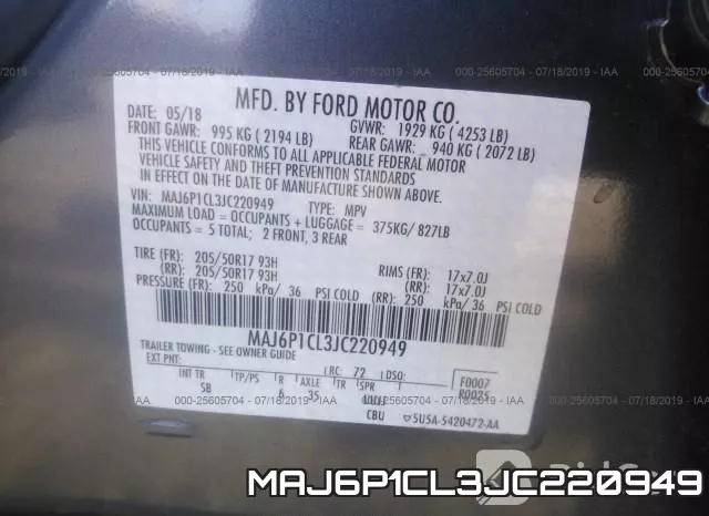 MAJ6P1CL3JC220949 фото 10