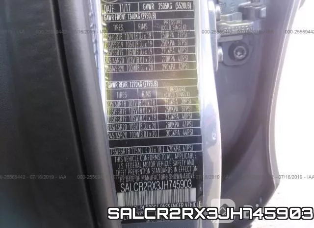 SALCR2RX3JH745903 фото 10