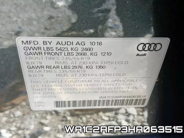WA1C2AFP3HA063515 фото 2