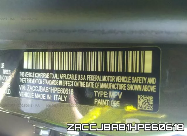 ZACCJBAB1HPE60618 фото 10