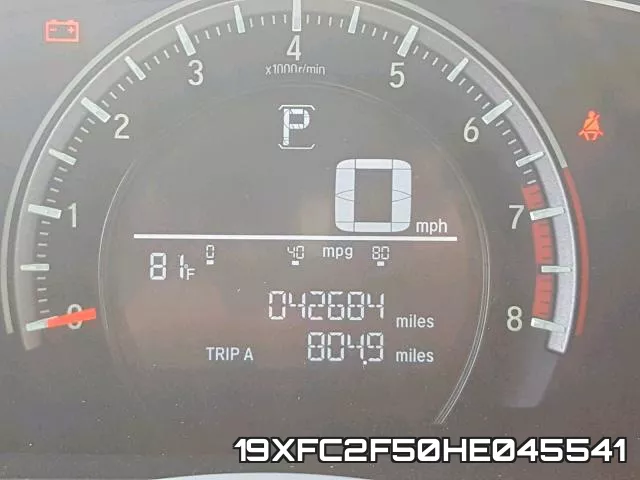 19XFC2F50HE045541 фото 9