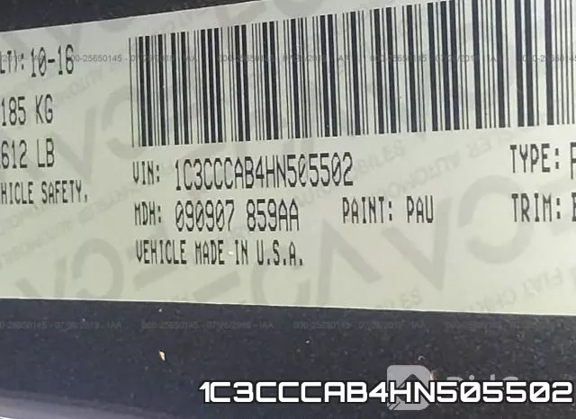 1C3CCCAB4HN505502 фото 10