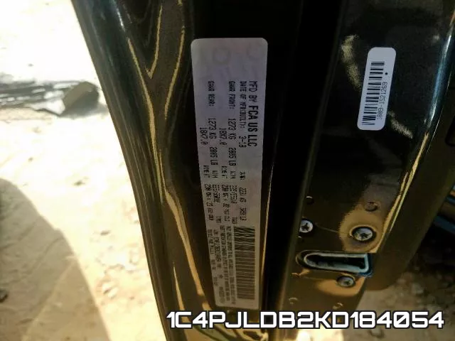 1C4PJLDB2KD184054 фото 2