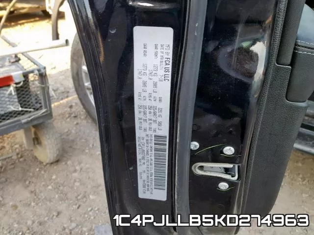 1C4PJLLB5KD274963 фото 2