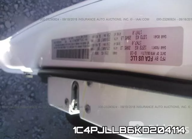 1C4PJLLB6KD204114 фото 10