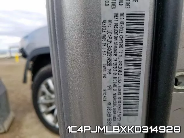 1C4PJMLBXKD314928 фото 2