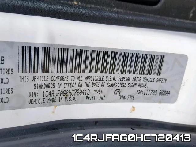 1C4RJFAG0HC720413 фото 2
