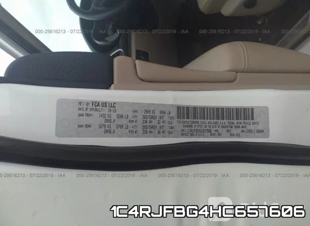 1C4RJFBG4HC657606 фото 9