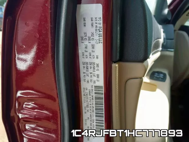 1C4RJFBT1HC777893 фото 2