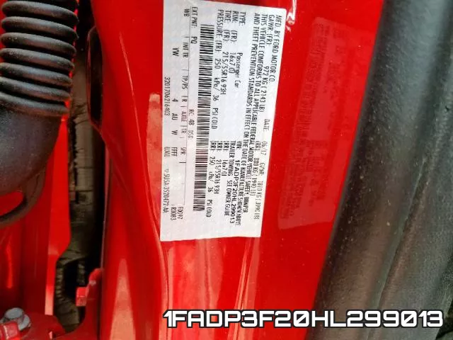 1FADP3F20HL299013 фото 2
