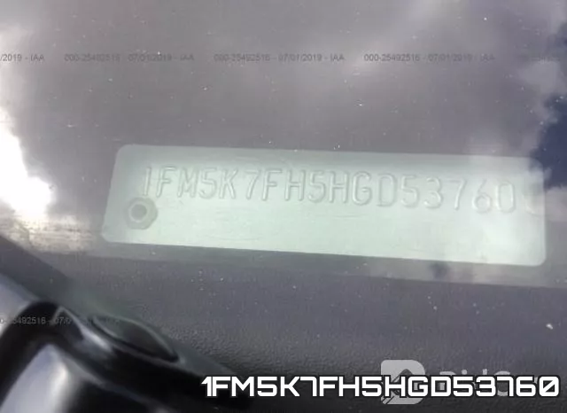 1FM5K7FH5HGD53760 фото 10