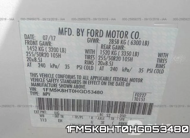 1FM5K8HT0HGD53480 фото 10
