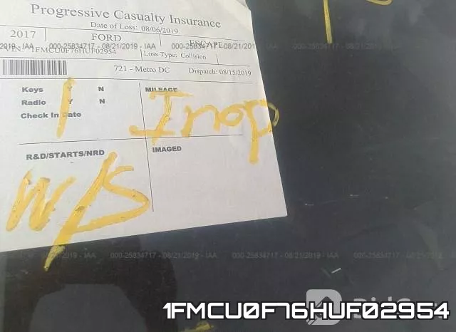 1FMCU0F76HUF02954 фото 8