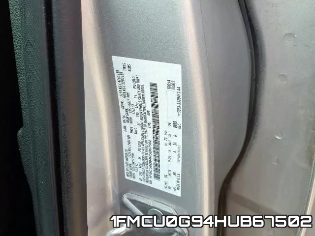 1FMCU0G94HUB67502 фото 2