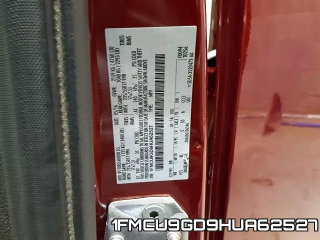 1FMCU9GD9HUA62527 фото 2