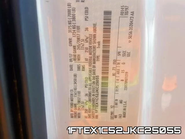 1FTEX1C52JKC25055 фото 2