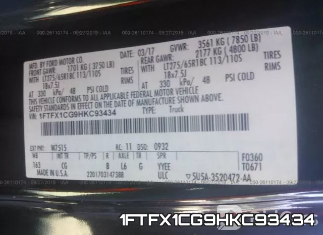 1FTFX1CG9HKC93434 фото 10