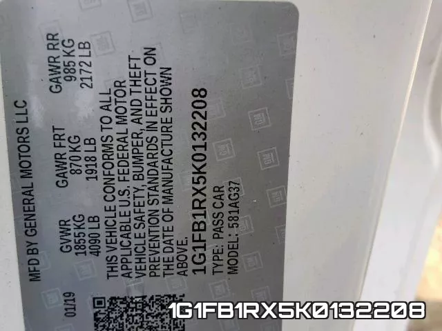 1G1FB1RX5K0132208 фото 2