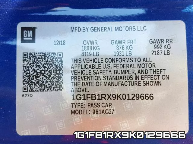 1G1FB1RX9K0129666 фото 2