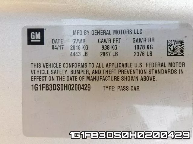 1G1FB3DS0H0200429 фото 2