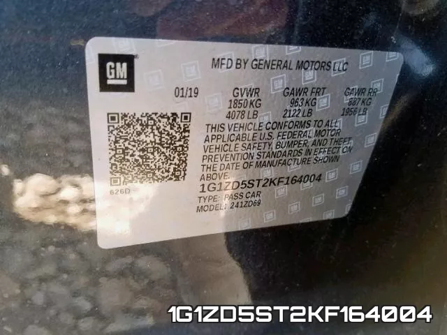 1G1ZD5ST2KF164004 фото 2