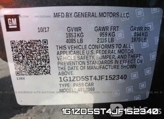 1G1ZD5ST4JF152340 фото 9