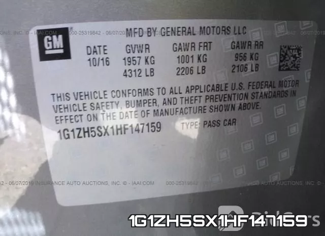 1G1ZH5SX1HF147159 фото 10