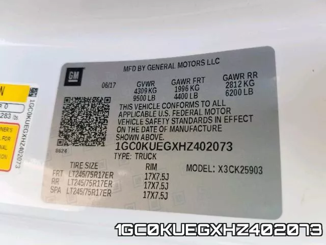 1GC0KUEGXHZ402073 фото 2
