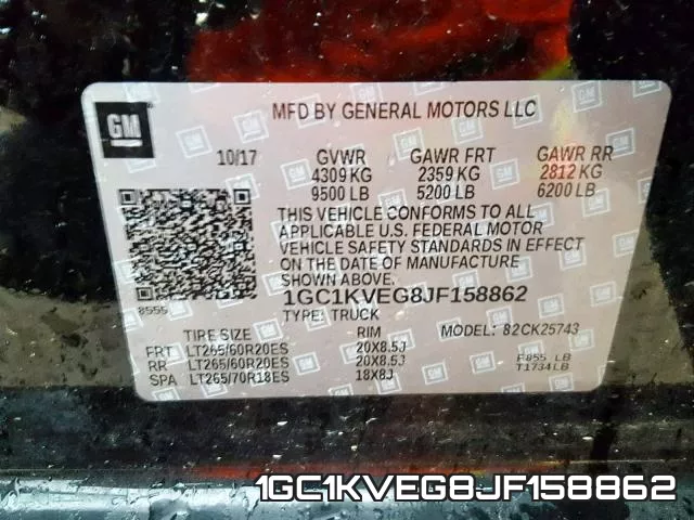 1GC1KVEG8JF158862 фото 2