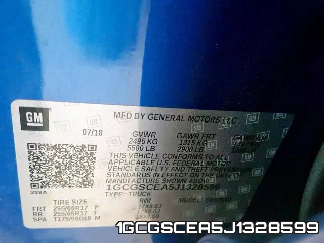 1GCGSCEA5J1328599 фото 2