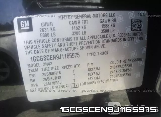 1GCGSCEN9J1165975 фото 9