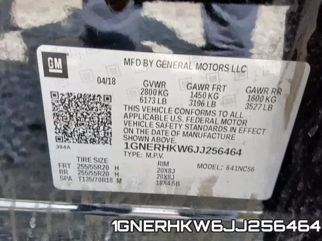 1GNERHKW6JJ256464 фото 2