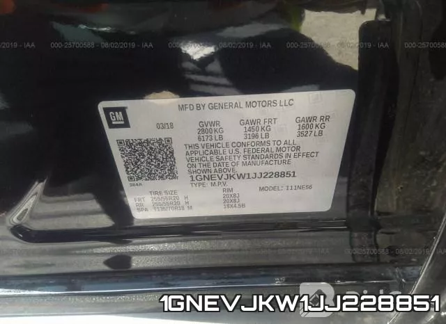 1GNEVJKW1JJ228851 фото 10