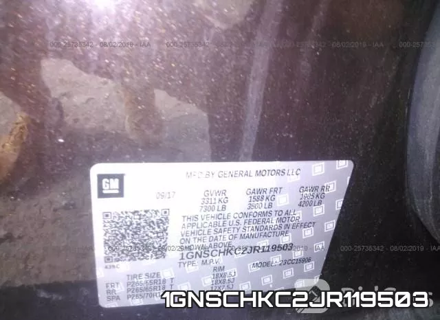 1GNSCHKC2JR119503 фото 10