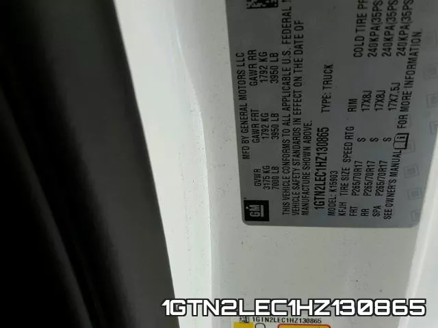 1GTN2LEC1HZ130865 фото 2