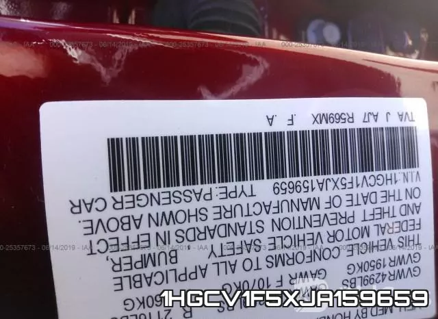 1HGCV1F5XJA159659 фото 10