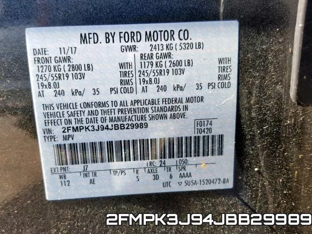 2FMPK3J94JBB29989 фото 2