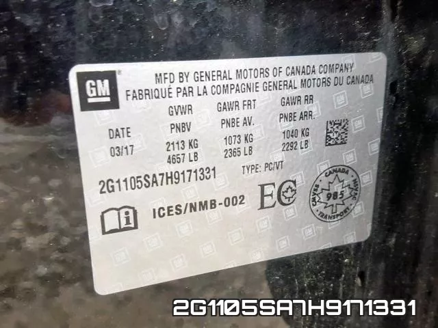 2G1105SA7H9171331 фото 2
