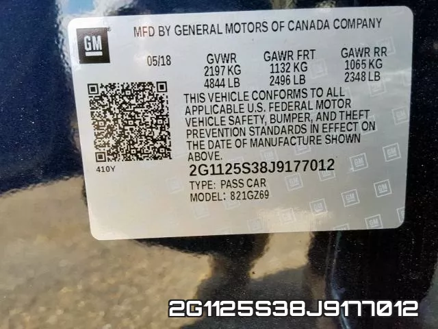 2G1125S38J9177012 фото 2