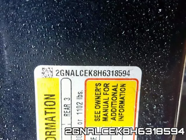 2GNALCEK8H6318594 фото 2
