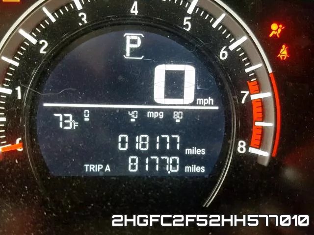 2HGFC2F52HH577010 фото 9