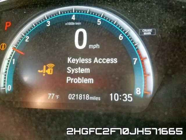 2HGFC2F70JH571665 фото 9