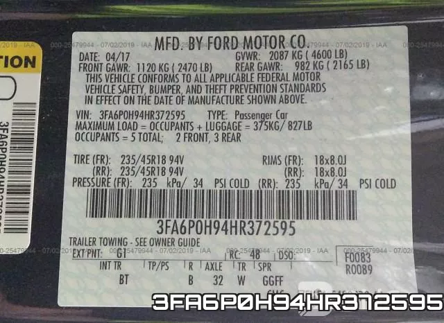 3FA6P0H94HR372595 фото 10