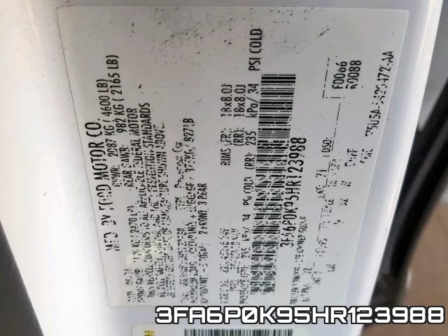 3FA6P0K95HR123988 фото 2