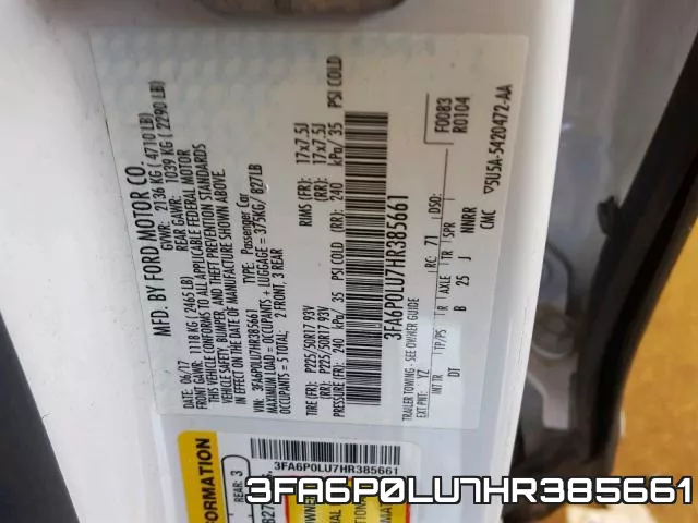 3FA6P0LU7HR385661 фото 2