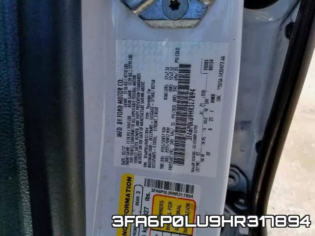 3FA6P0LU9HR317894 фото 2