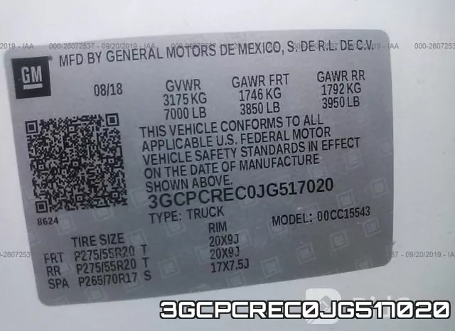 3GCPCREC0JG517020 фото 10