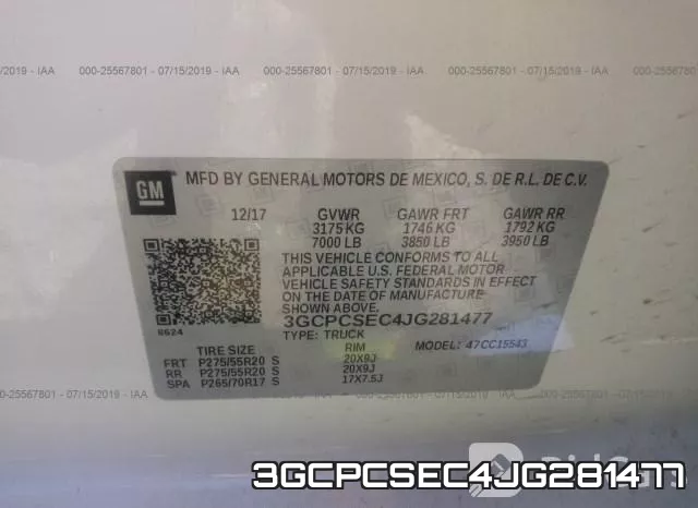 3GCPCSEC4JG281477 фото 10