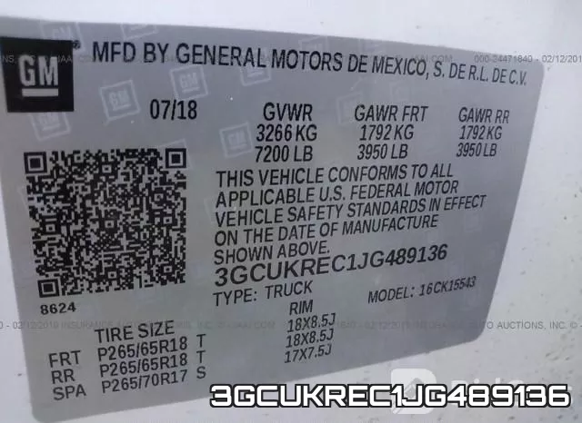 3GCUKREC1JG489136 фото 10